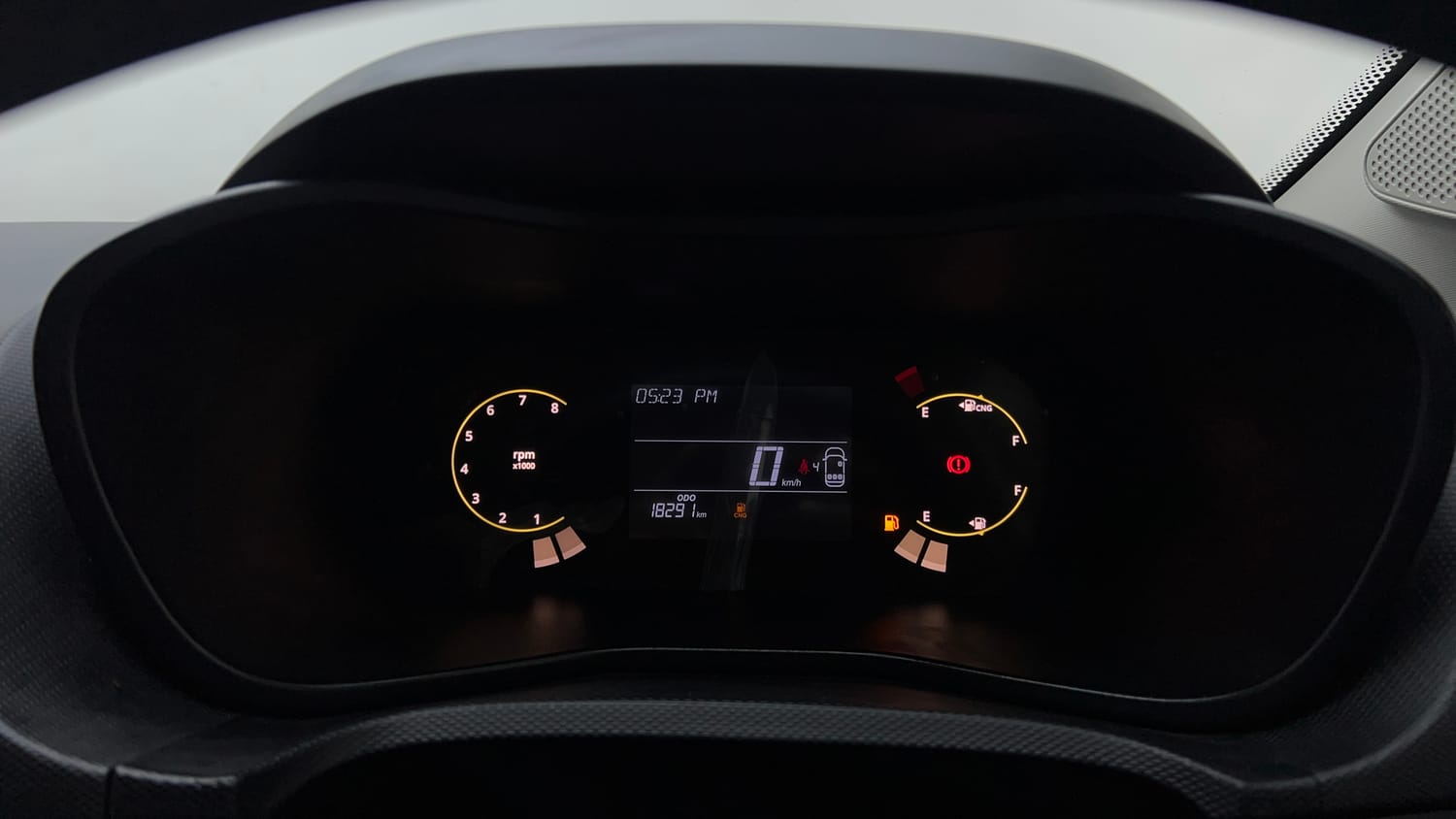 Used 2025 Tata Nexon Pure Plus (S) 1.2 iCNG 6MT Cng Manual interior CLUSTERMETER VIEW