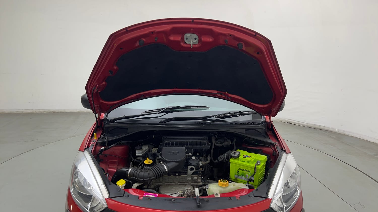 Used 2019 Tata Tiago Revotron XE Petrol Manual engine ENGINE & BONNET OPEN FRONT VIEW