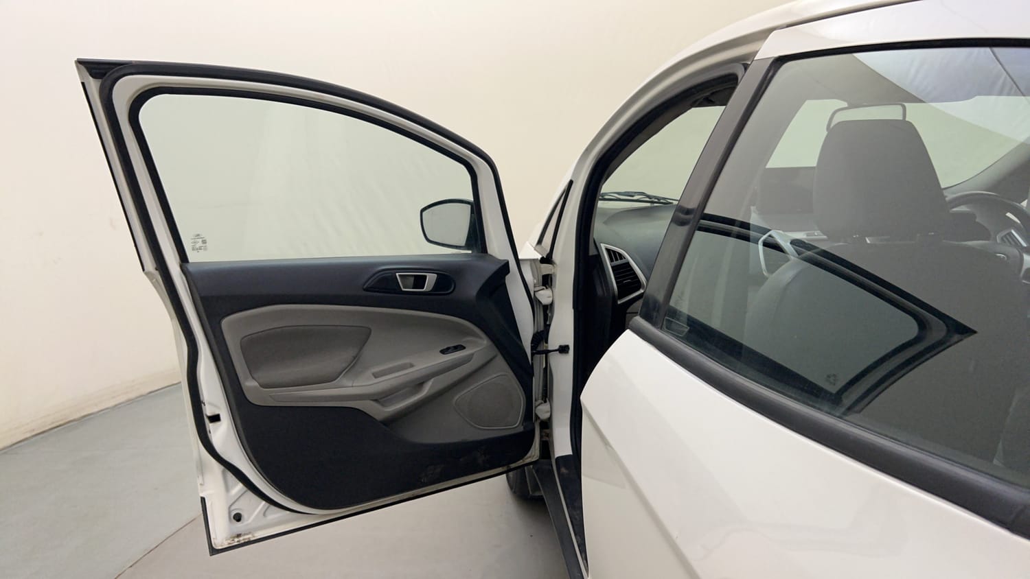 Used 2014 Ford EcoSport Trend 1.5 TDCi Diesel Manual interior LEFT FRONT DOOR OPEN VIEW