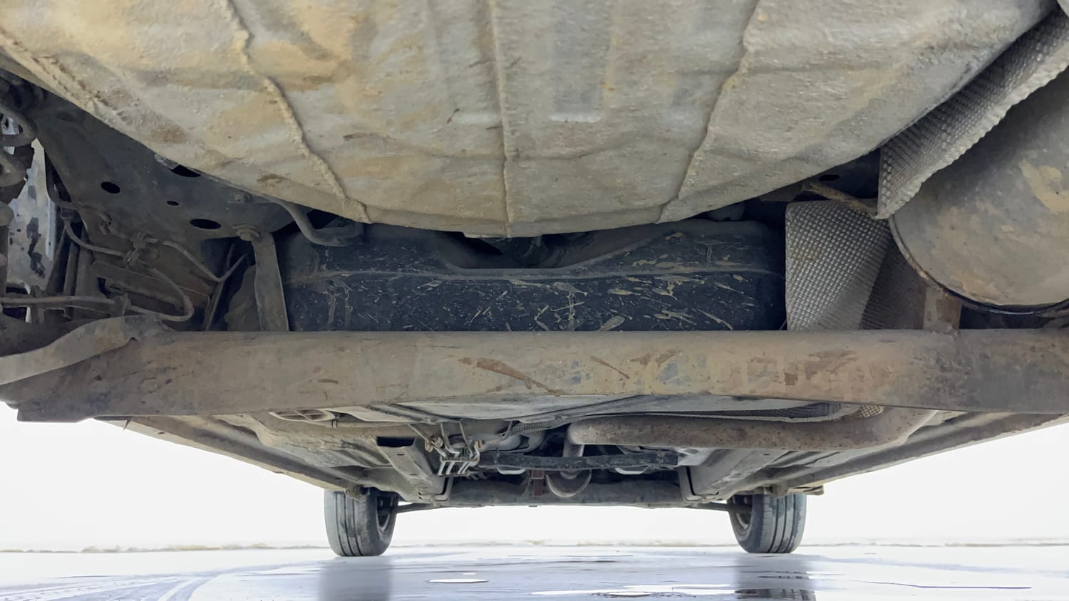 Used 2017 Ford Figo Trend 1.2 Ti-VCT Petrol Manual extra REAR UNDERBODY VIEW (TAKEN FROM REAR)