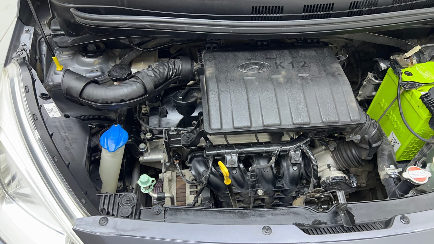 Used 2019 Hyundai Grand i10 Magna 1.2 Kappa VTVT Petrol Manual engine ENGINE RIGHT SIDE VIEW