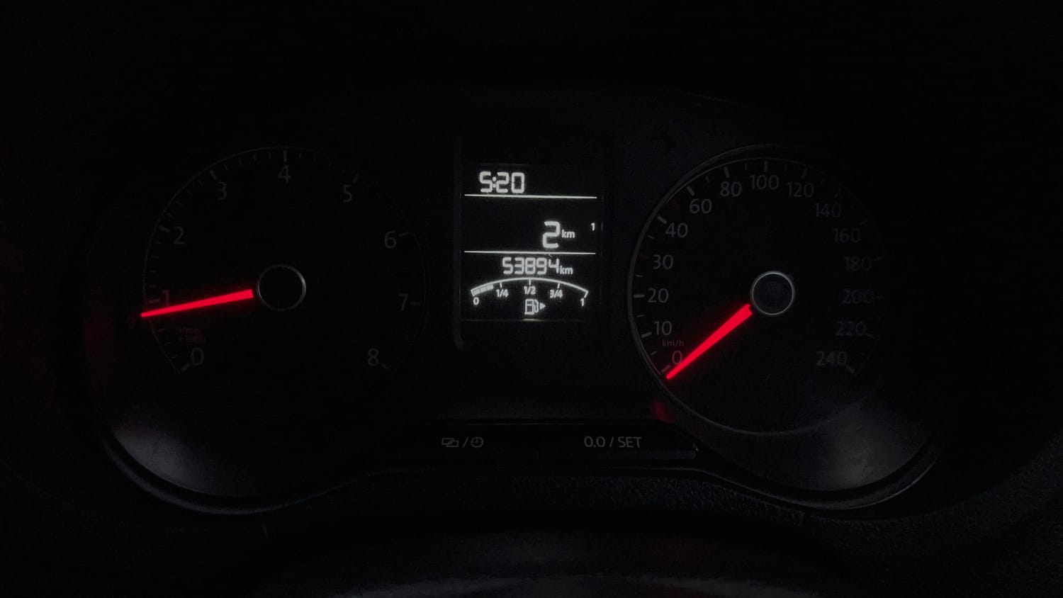 Used 2018 Volkswagen Polo Highline Plus 1.2( P)16 Alloy Petrol Manual interior CLUSTERMETER VIEW