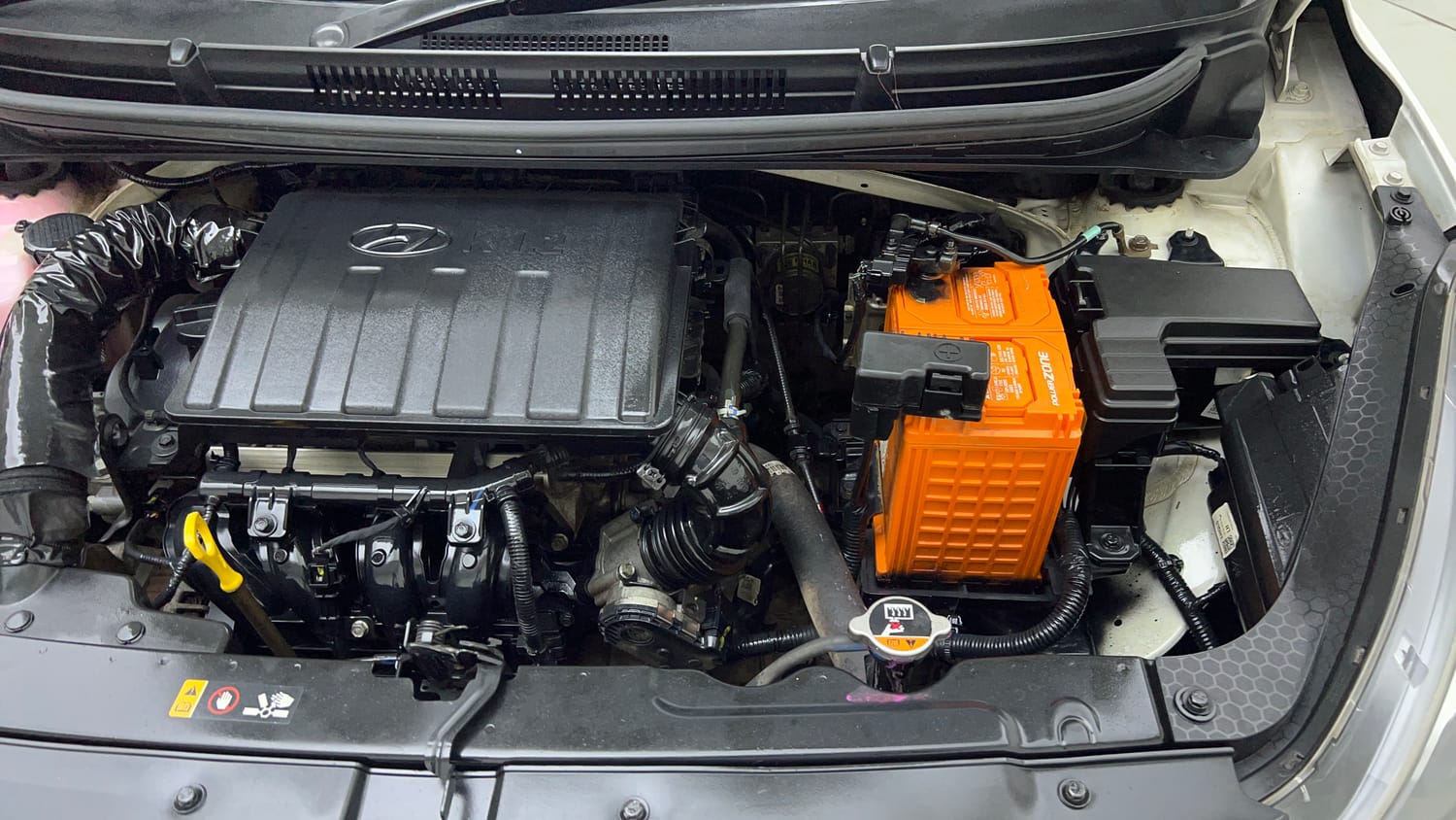 Used 2022 Hyundai Aura S 1.2 Petrol Petrol Manual engine ENGINE LEFT SIDE VIEW