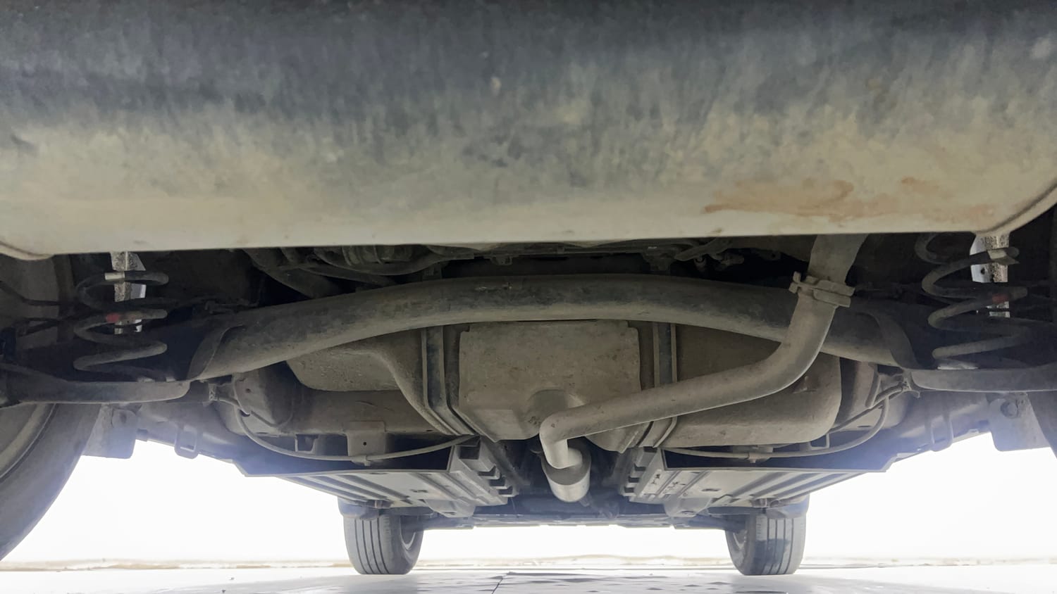 Used 2024 Maruti Suzuki Brezza Zxi Plus Dual Tone Petrol Manual extra REAR UNDERBODY VIEW (TAKEN FROM REAR)