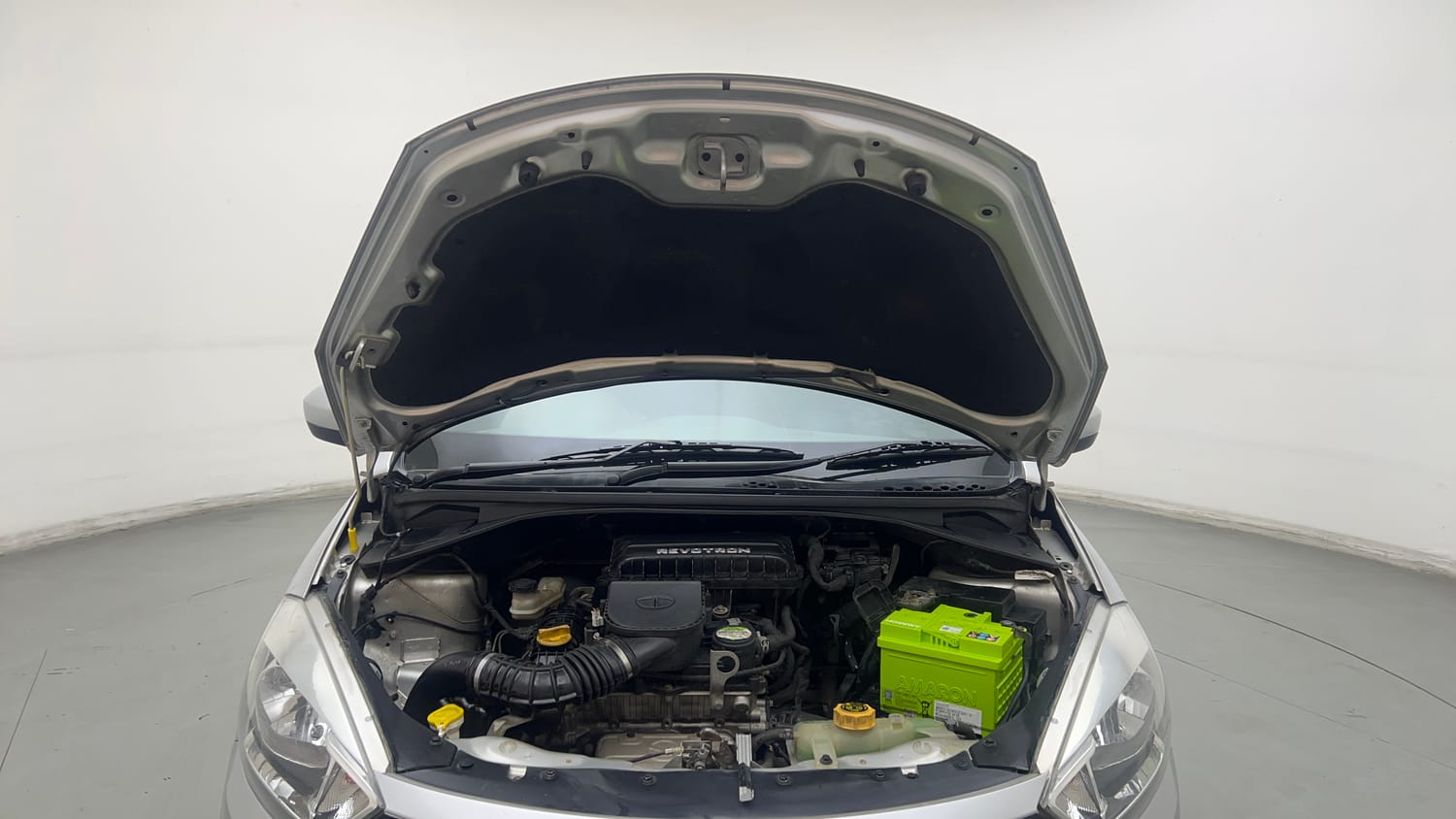 Used 2017 Tata Tiago Revotron XM Petrol Manual engine ENGINE & BONNET OPEN FRONT VIEW