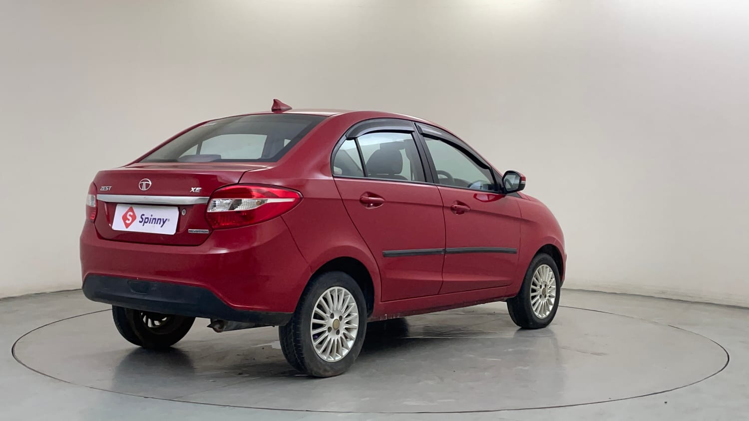 Used 2014 Tata Zest XE Petrol Petrol Manual exterior RIGHT REAR CORNER VIEW