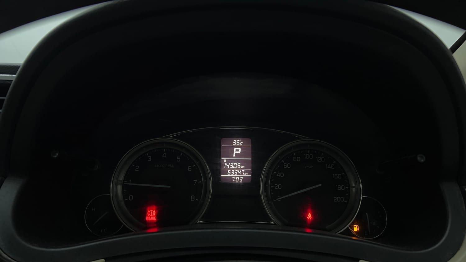 Used 2016 Maruti Suzuki Ciaz ZXI+ AT Petrol Automatic interior CLUSTERMETER VIEW