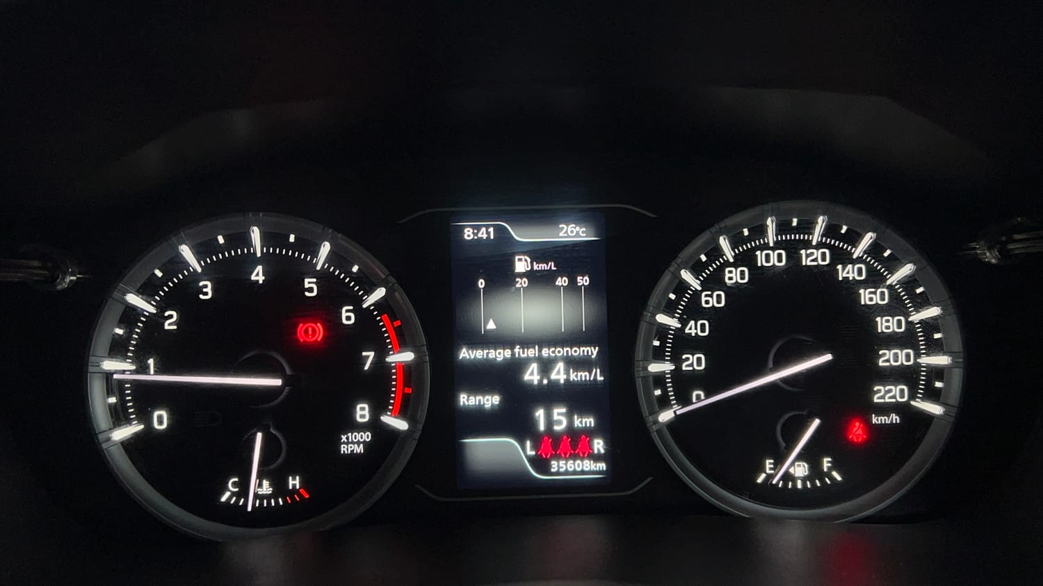 Used 2024 Maruti Suzuki Grand Vitara Delta Smart Hybrid Petrol Manual interior CLUSTERMETER VIEW
