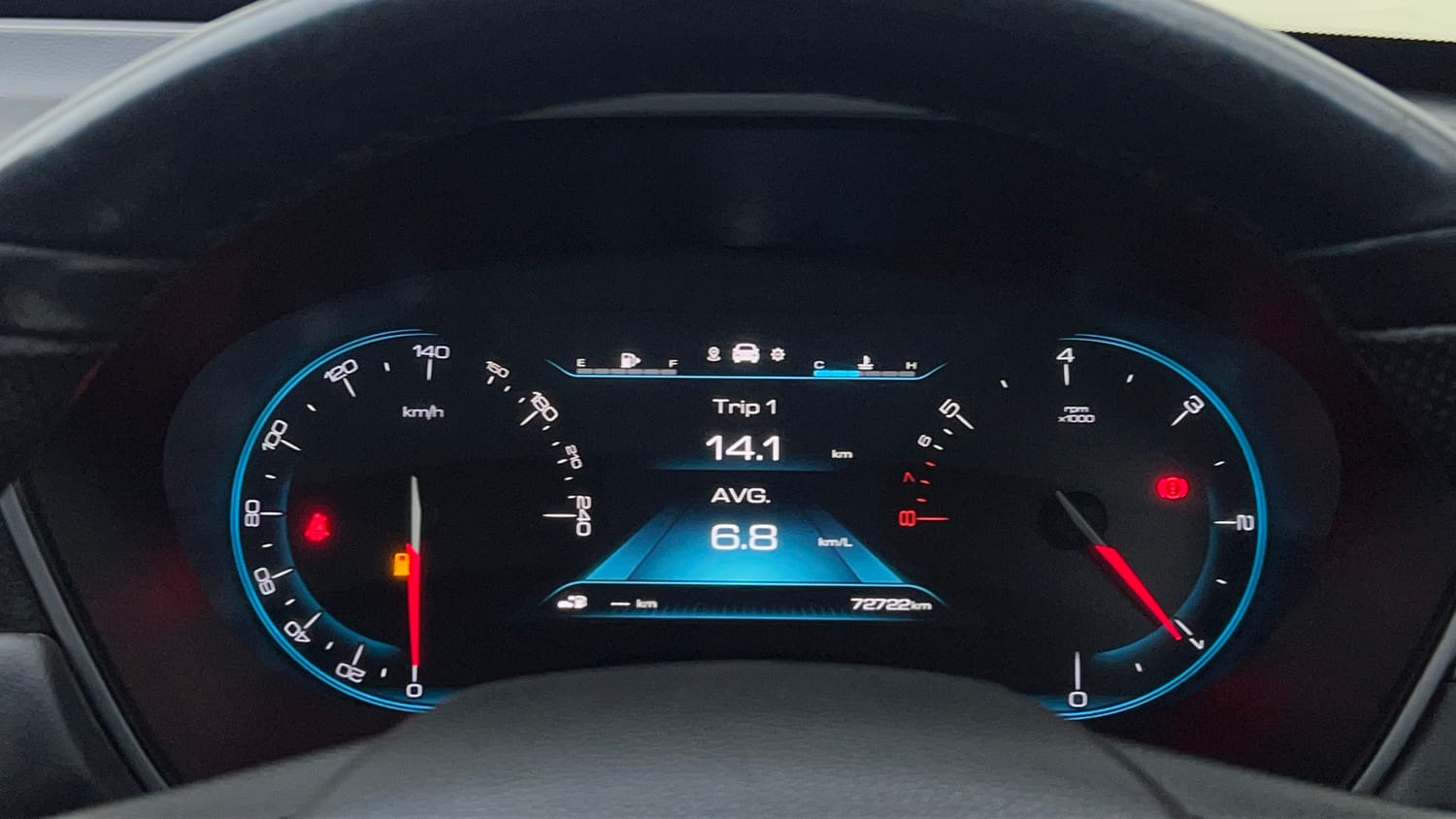 Used 2019 MG Motors Hector Sharp Hybrid 1.5 Petrol Hybrid Manual interior CLUSTERMETER VIEW