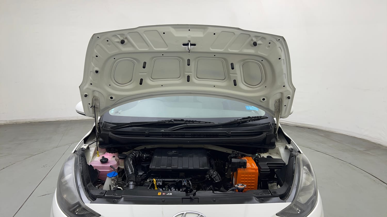 Used 2022 Hyundai Aura S 1.2 Petrol Petrol Manual engine ENGINE & BONNET OPEN FRONT VIEW