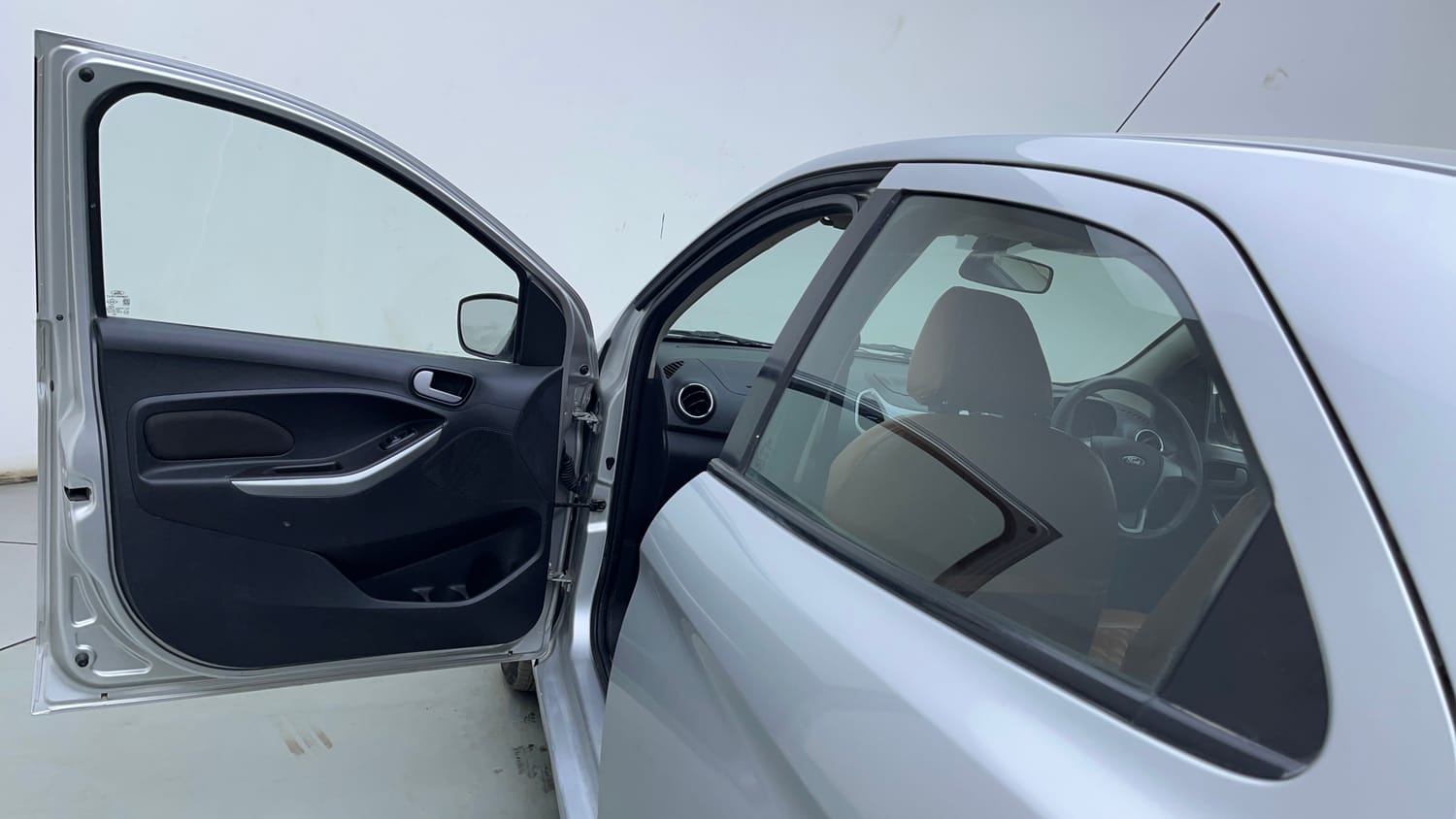 Used 2017 Ford Figo Trend 1.2 Ti-VCT Petrol Manual interior LEFT FRONT DOOR OPEN VIEW