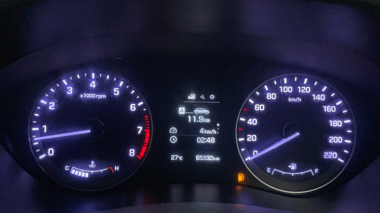 Used 2018 Hyundai Elite i20 Asta 1.2 (O) Petrol Manual interior CLUSTERMETER VIEW