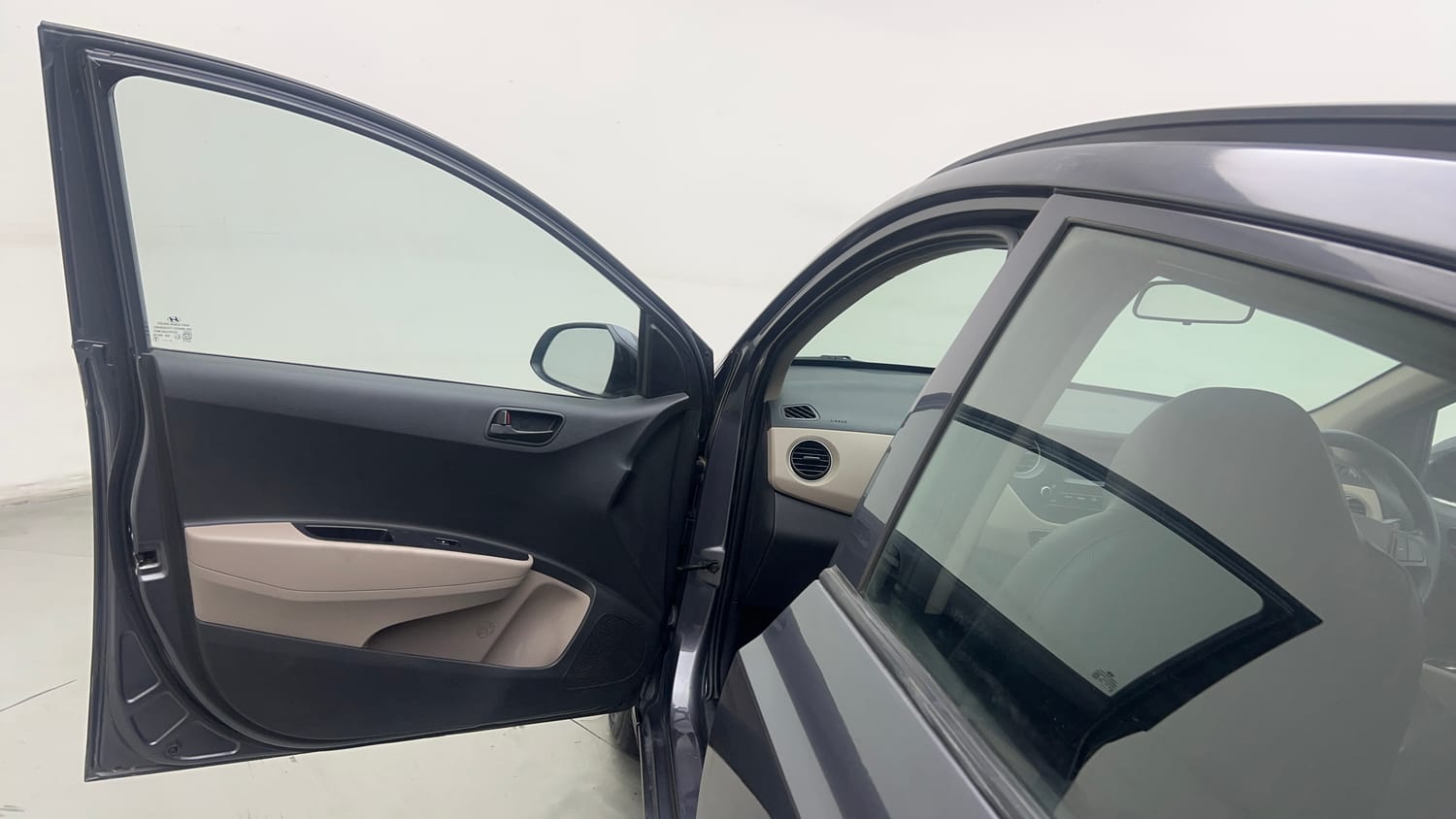 Used 2018 Hyundai Grand i10 Magna AT 1.2 Kappa VTVT Petrol Automatic interior LEFT FRONT DOOR OPEN VIEW