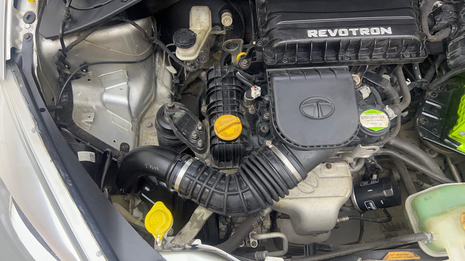 Used 2017 Tata Tiago Revotron XM Petrol Manual engine ENGINE RIGHT SIDE VIEW