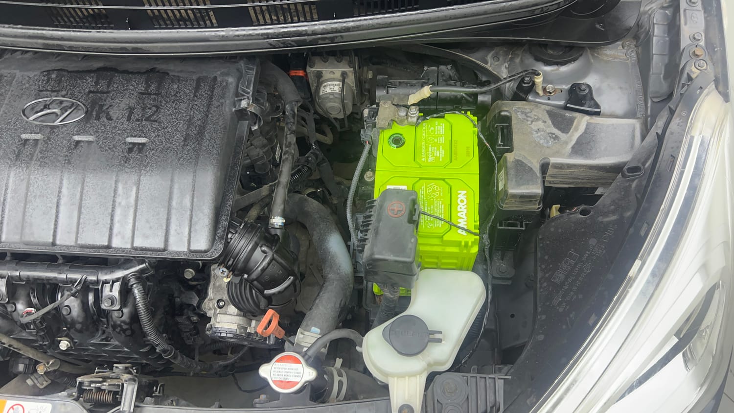 Used 2018 Hyundai Grand i10 Magna AT 1.2 Kappa VTVT Petrol Automatic engine ENGINE LEFT SIDE VIEW