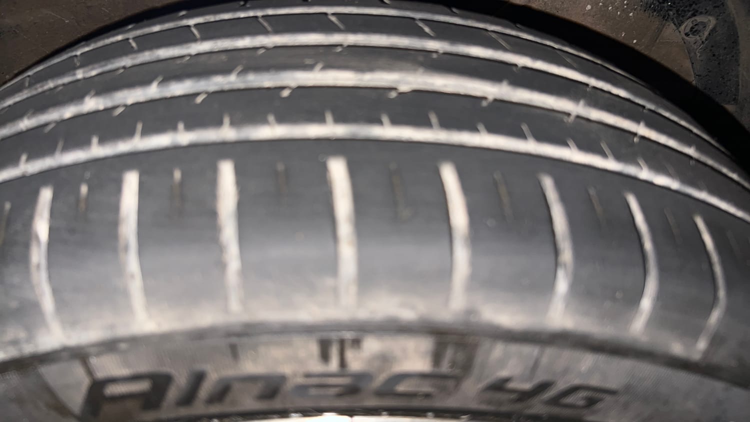 Used 2022 Maruti Suzuki Baleno Alpha MT Petrol Manual tyres RIGHT FRONT TYRE TREAD VIEW