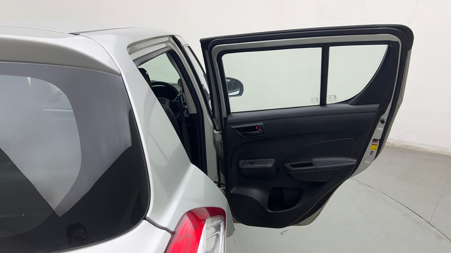 Used 2017 Maruti Suzuki Swift Lxi (O) Petrol Manual interior RIGHT REAR DOOR OPEN VIEW