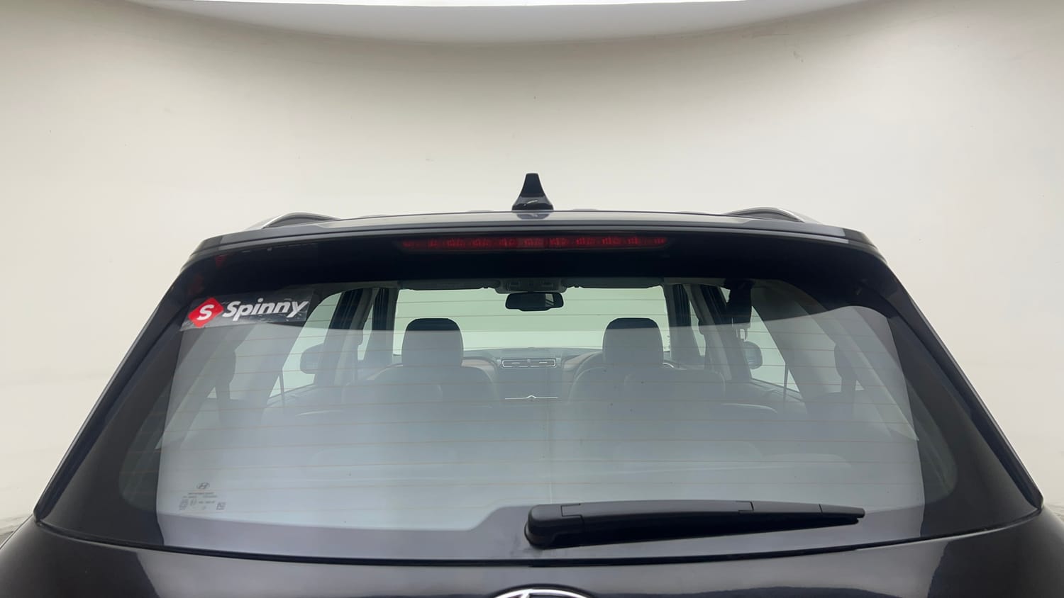 Used 2023 Hyundai Alcazar Signature (O) 7 Seater 1.5 Diesel AT Diesel Automatic exterior BACK WINDSHIELD VIEW