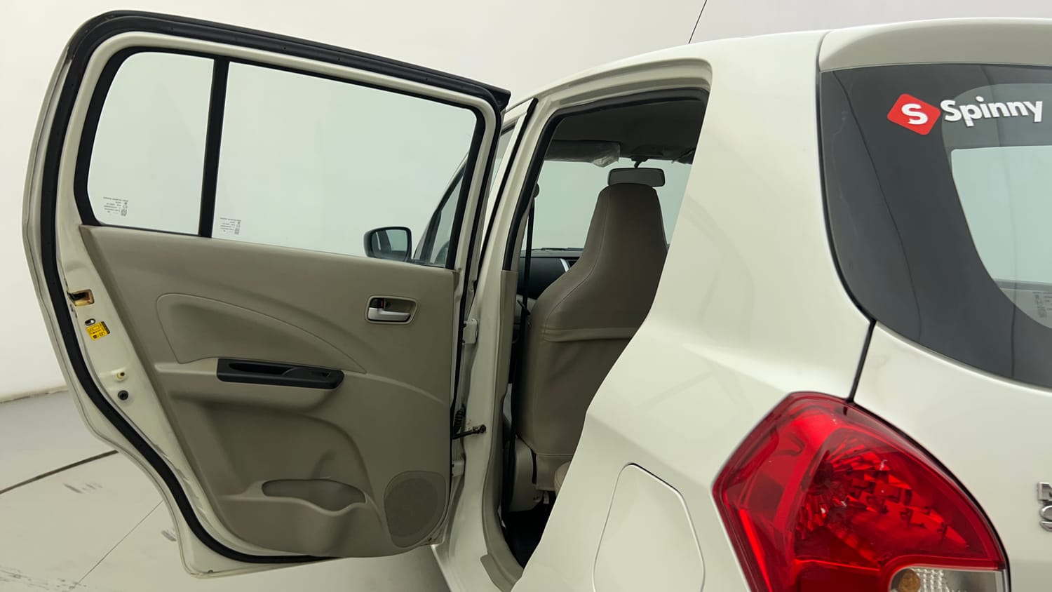 Used 2015 Maruti Suzuki Celerio VXi AMT Petrol Automatic interior LEFT REAR DOOR OPEN VIEW