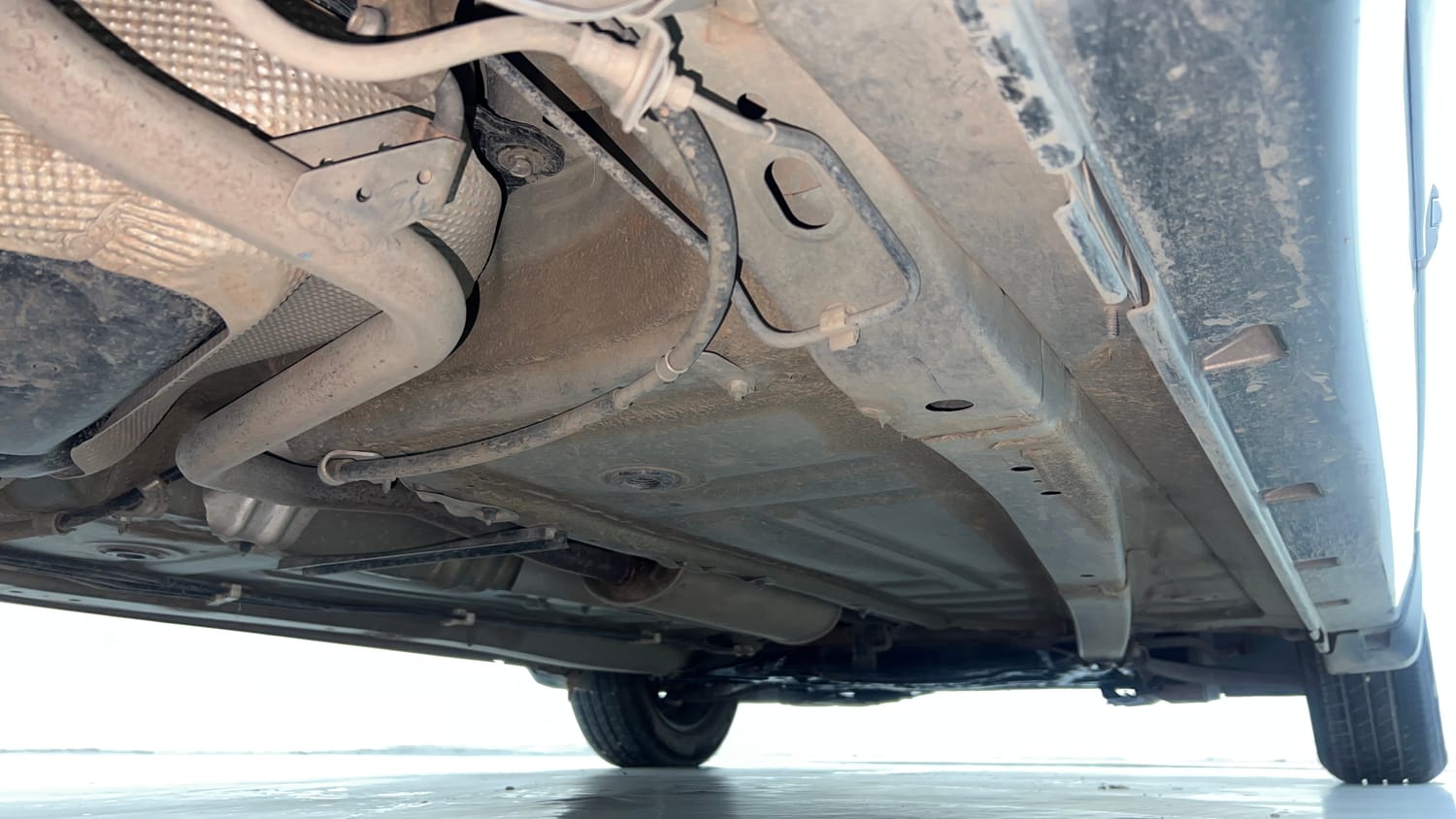 Used 2021 Maruti Suzuki Baleno Delta Petrol Manual extra REAR RIGHT UNDERBODY VIEW