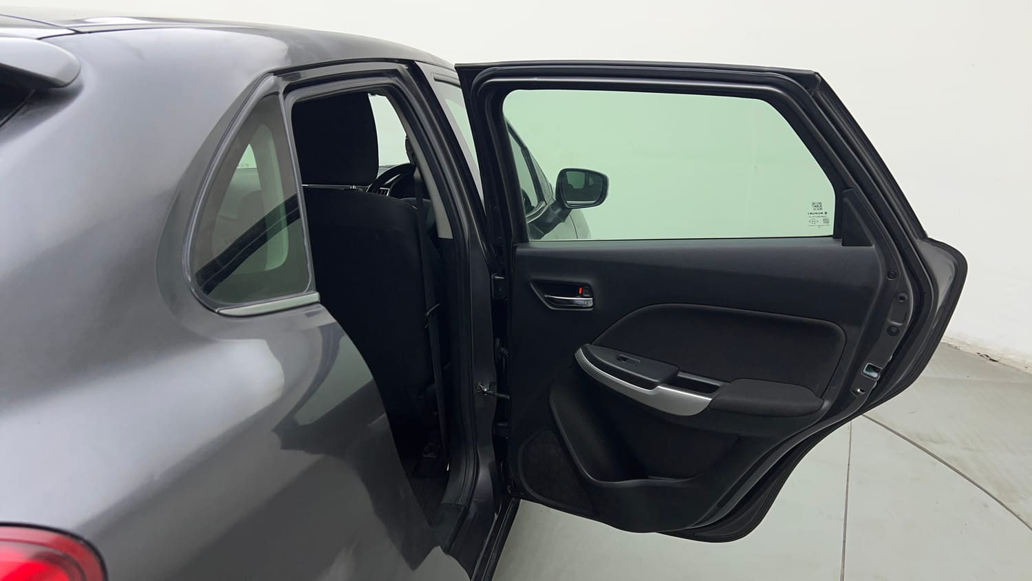 Used 2018 Maruti Suzuki Baleno Zeta 1.2 Petrol Manual interior RIGHT REAR DOOR OPEN VIEW