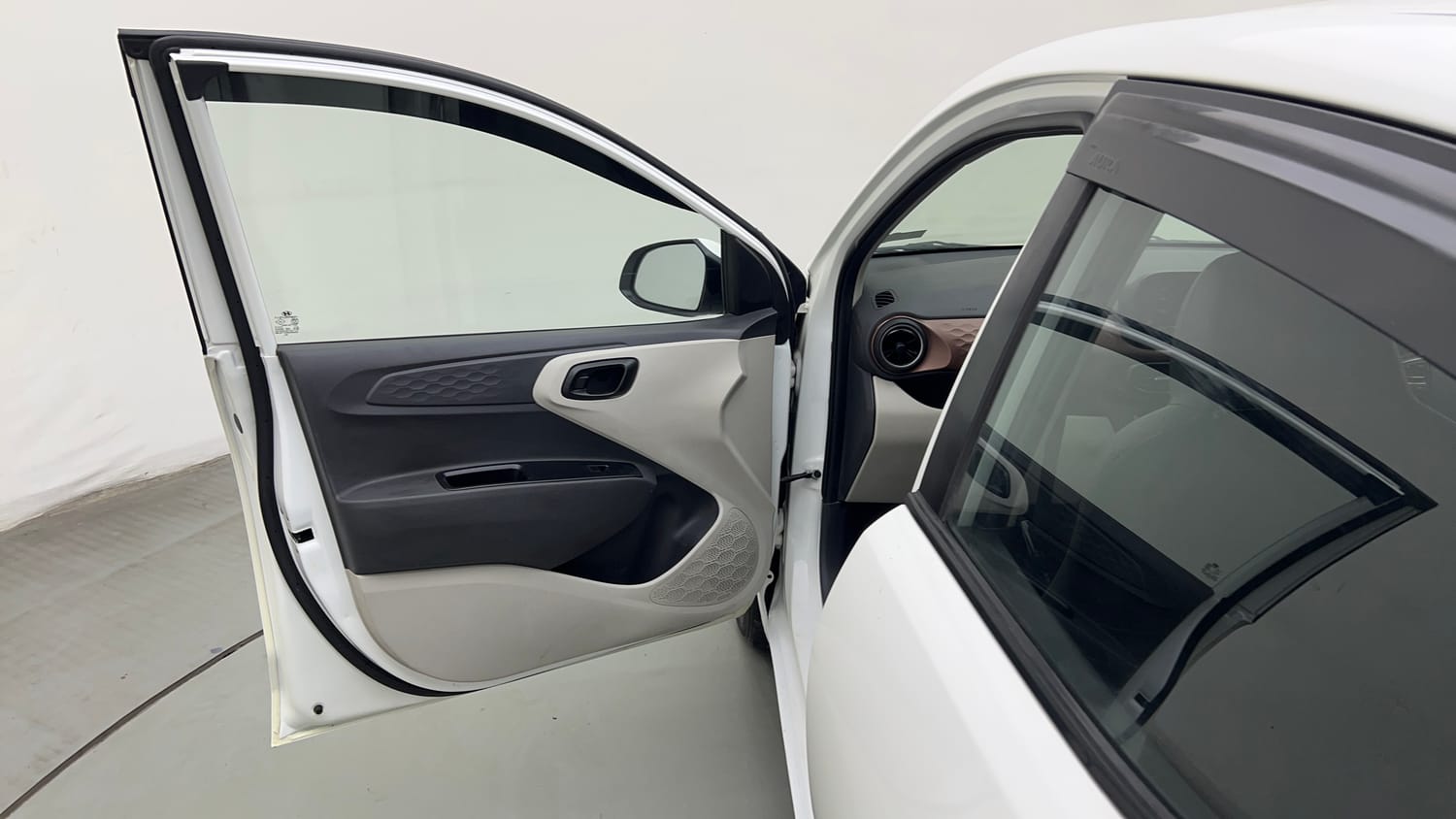 Used 2022 Hyundai Aura S 1.2 Petrol Petrol Manual interior LEFT FRONT DOOR OPEN VIEW