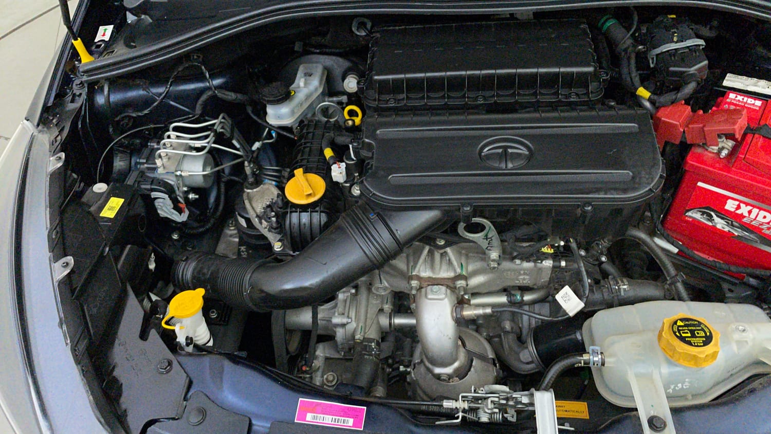 Used 2023 Tata Tiago XTA Petrol Automatic engine ENGINE RIGHT SIDE VIEW