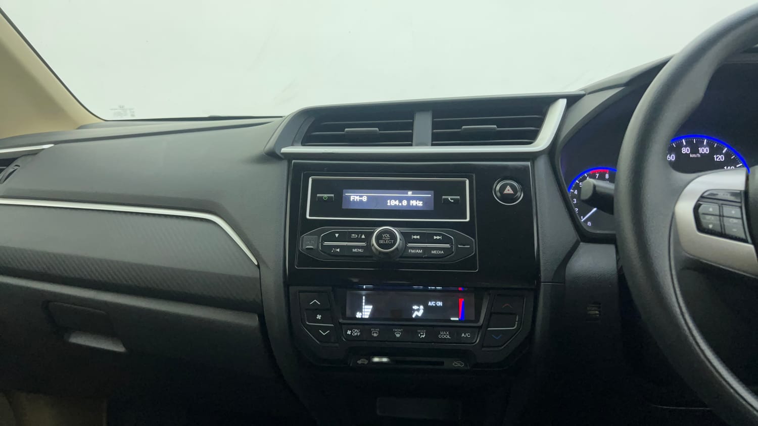 Used 2017 Honda Brio S MT Petrol Manual interior MUSIC SYSTEM & AC CONTROL VIEW