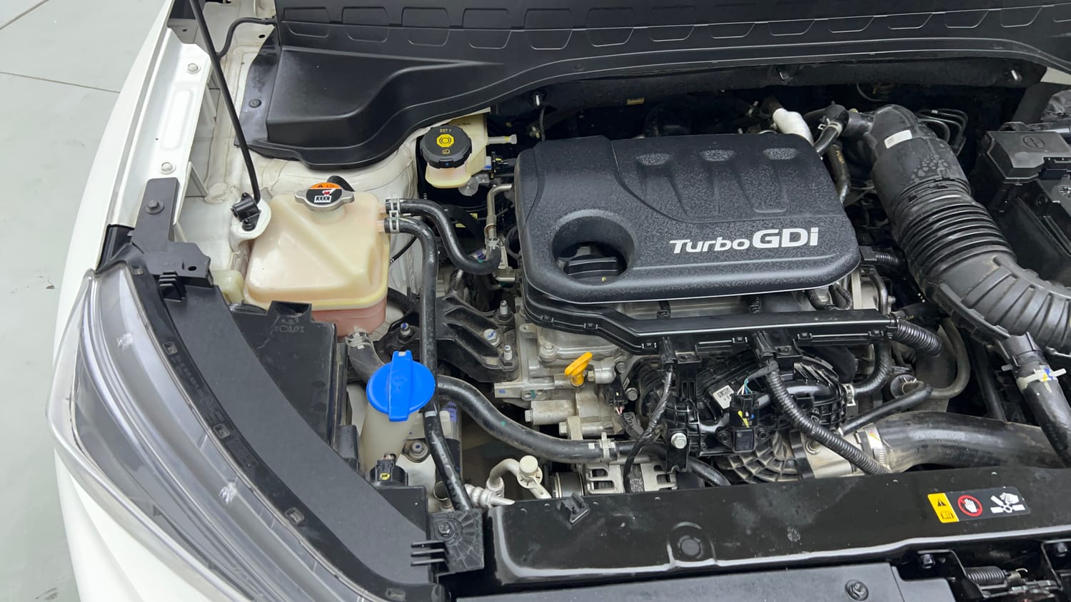 Used 2023 Kia Sonet HTX 1.0 Turbo Petrol DCT Petrol Automatic engine ENGINE RIGHT SIDE VIEW