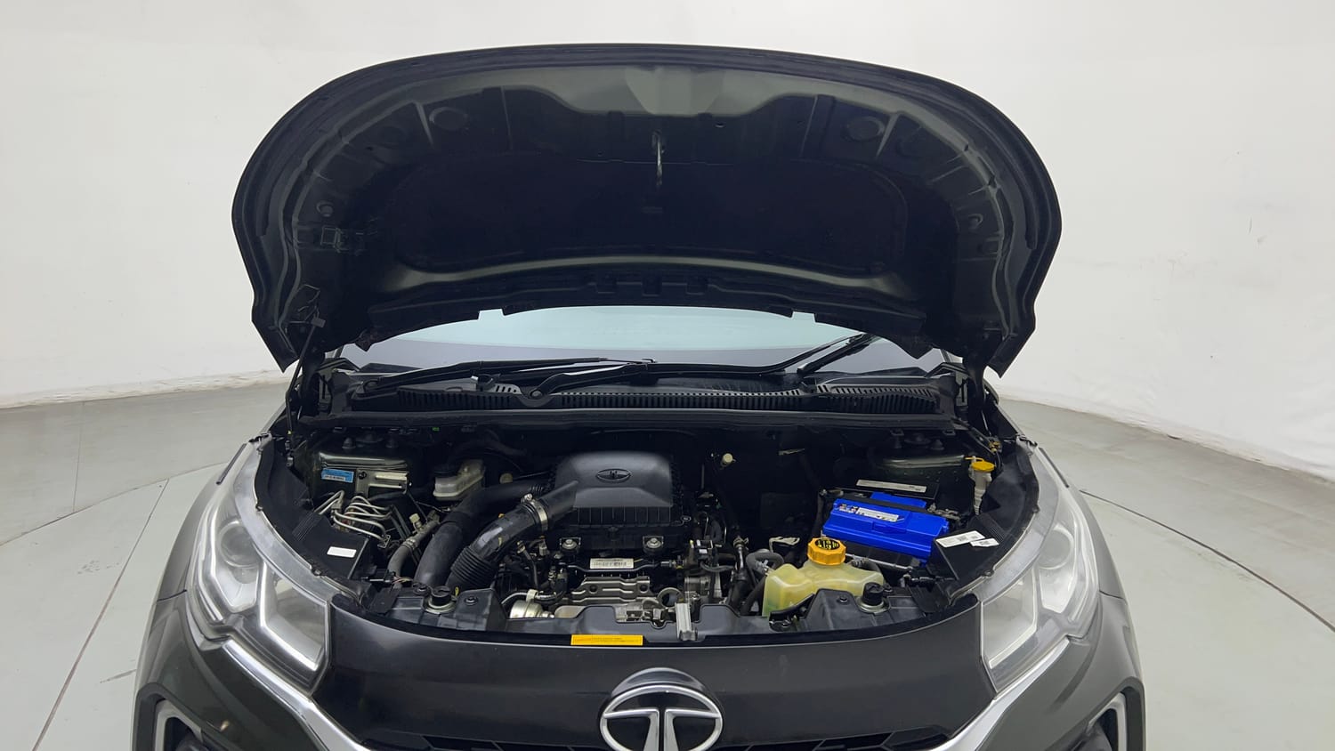 Used 2021 Tata Nexon XZA Plus Petrol Automatic engine ENGINE & BONNET OPEN FRONT VIEW