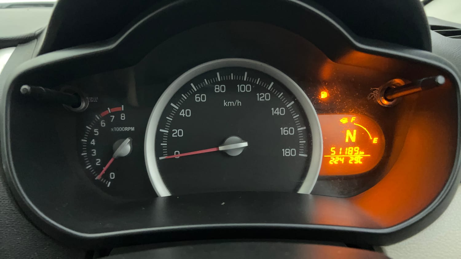 Used 2015 Maruti Suzuki Celerio VXi AMT Petrol Automatic interior CLUSTERMETER VIEW