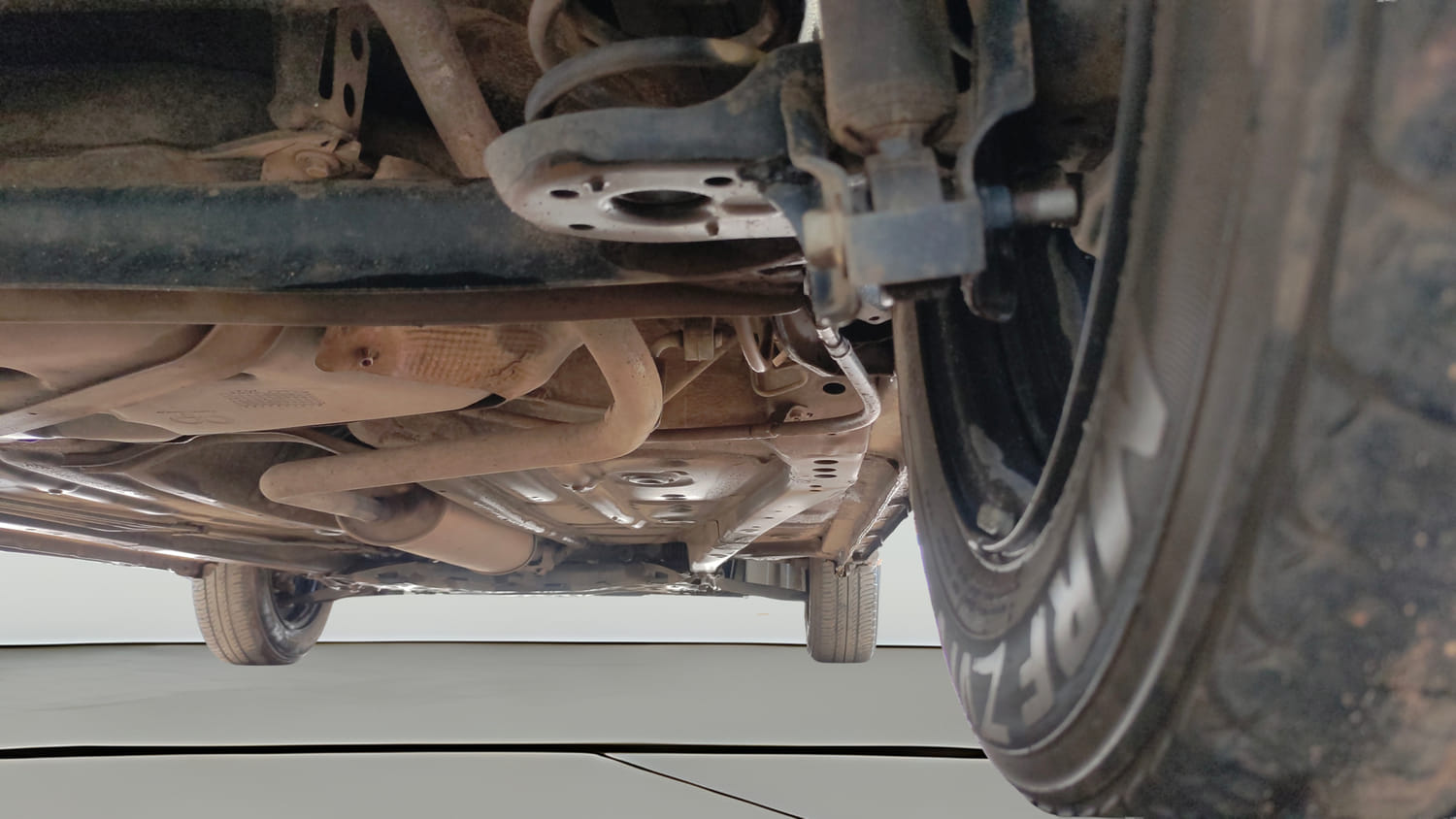 Used 2022 Maruti Suzuki Wagon R ZXi 1.2 Petrol Manual extra REAR RIGHT UNDERBODY VIEW