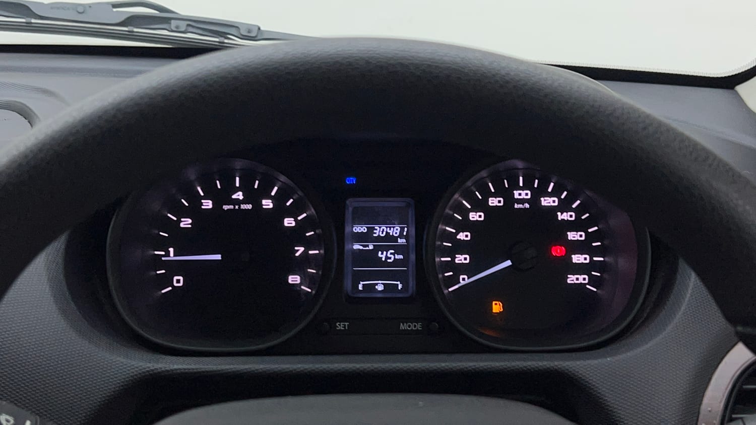 Used 2019 Tata Tiago Revotron XE Petrol Manual interior CLUSTERMETER VIEW