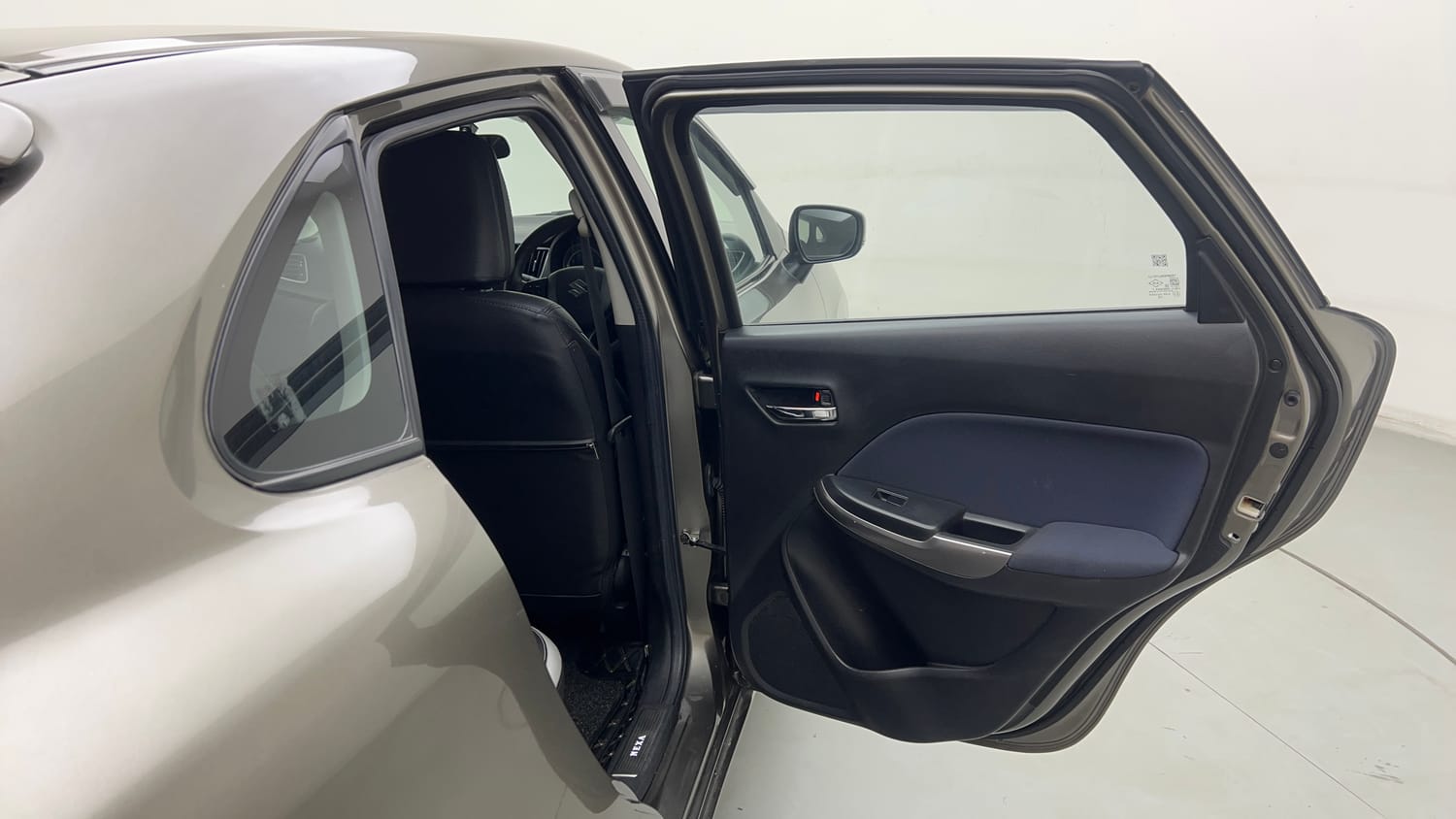 Used 2021 Maruti Suzuki Baleno Delta Petrol Manual interior RIGHT REAR DOOR OPEN VIEW