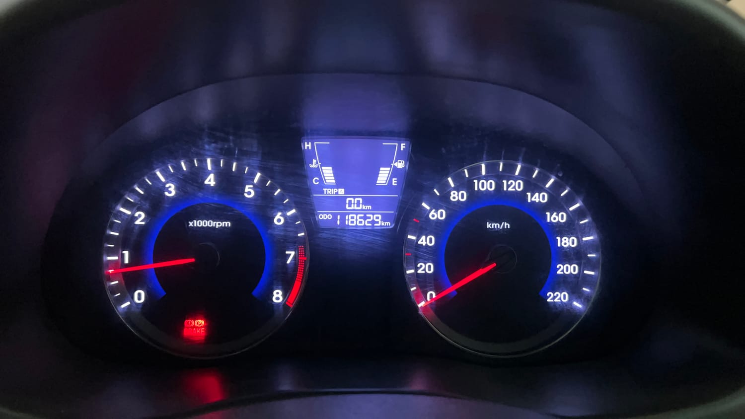 Used 2016 Hyundai Verna 1.6 VTVT SX Petrol Manual interior CLUSTERMETER VIEW