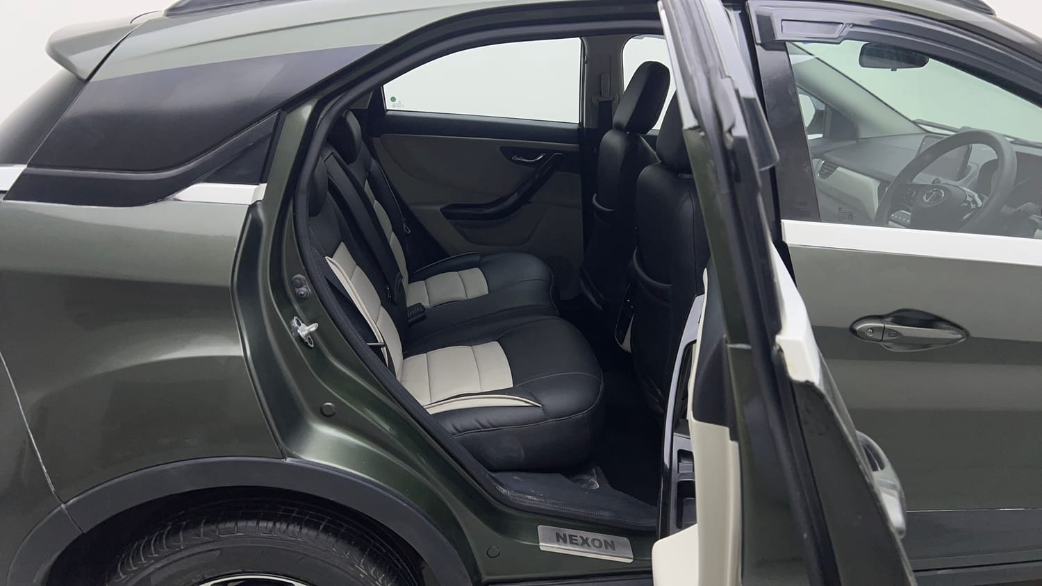 Used 2021 Tata Nexon XZA Plus Petrol Automatic interior RIGHT SIDE REAR DOOR CABIN VIEW