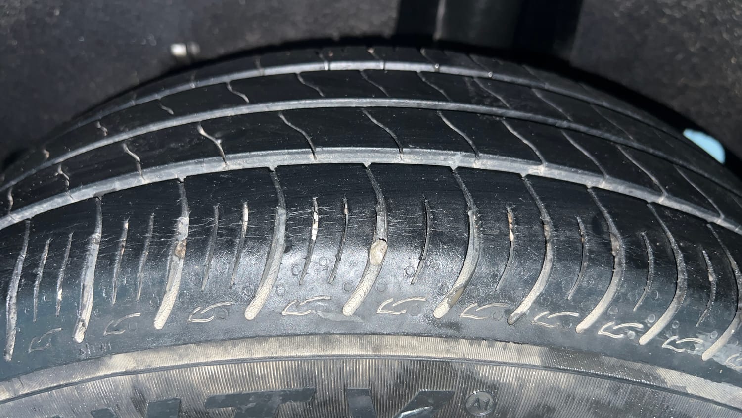 Used 2021 Maruti Suzuki Baleno Delta Petrol Manual tyres LEFT REAR TYRE TREAD VIEW