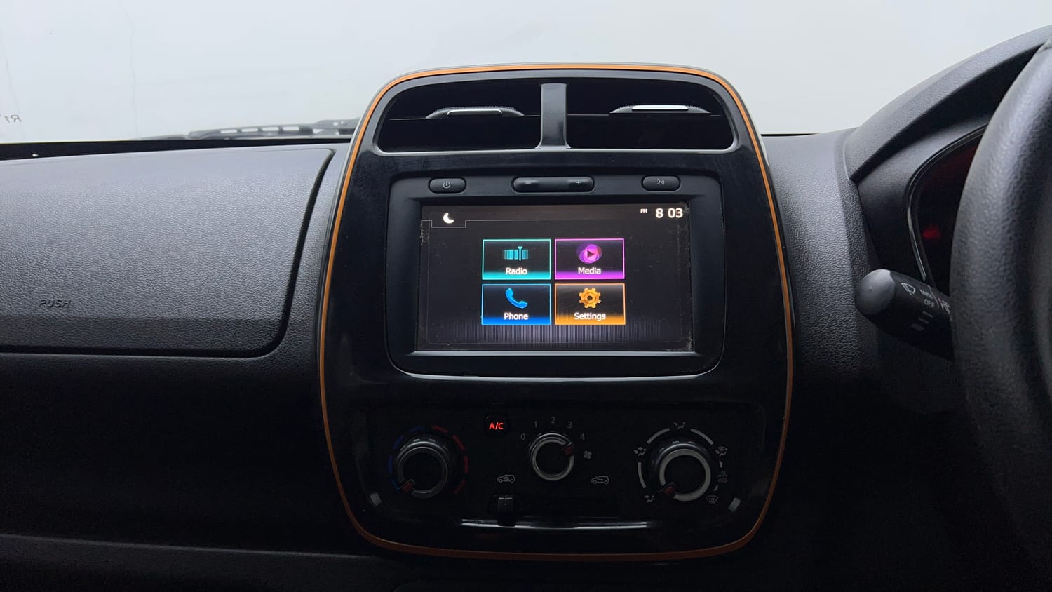 Used 2020 Renault Kwid CLIMBER 1.0 AMT Petrol Automatic top_features Touch screen infotainment system