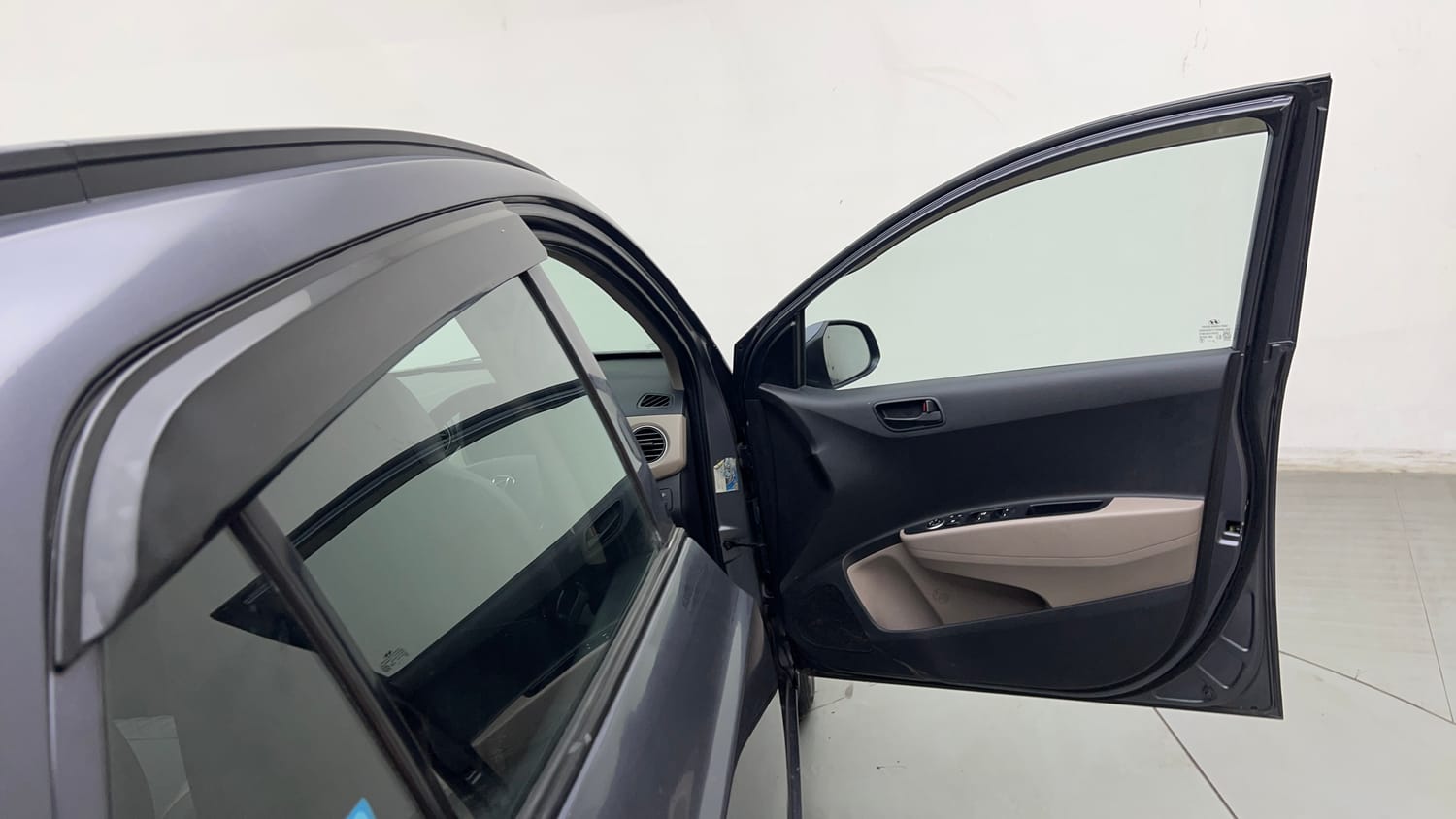 Used 2019 Hyundai Grand i10 Magna 1.2 Kappa VTVT Petrol Manual interior RIGHT FRONT DOOR OPEN VIEW
