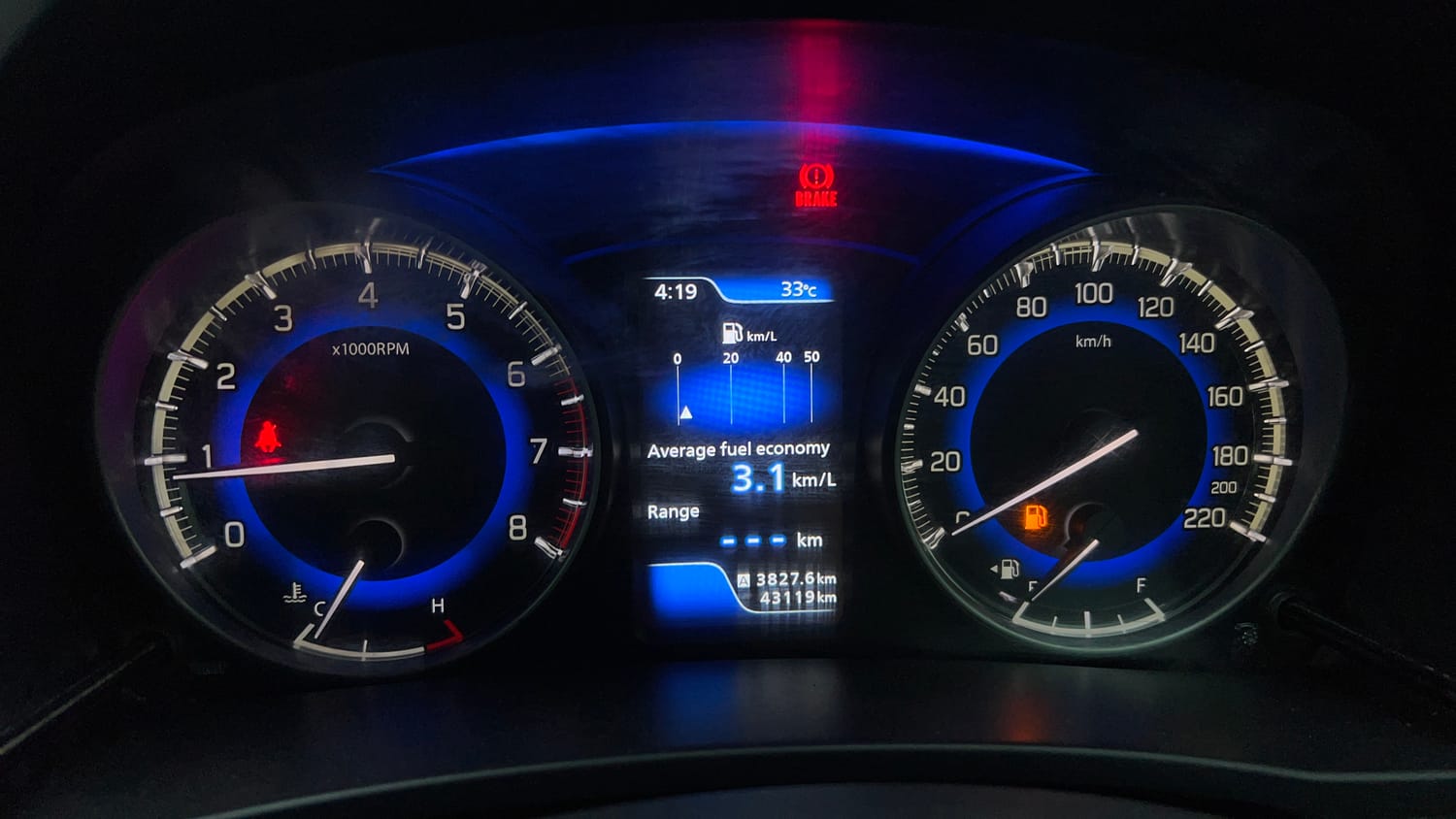 Used 2018 Maruti Suzuki Baleno Zeta 1.2 Petrol Manual interior CLUSTERMETER VIEW