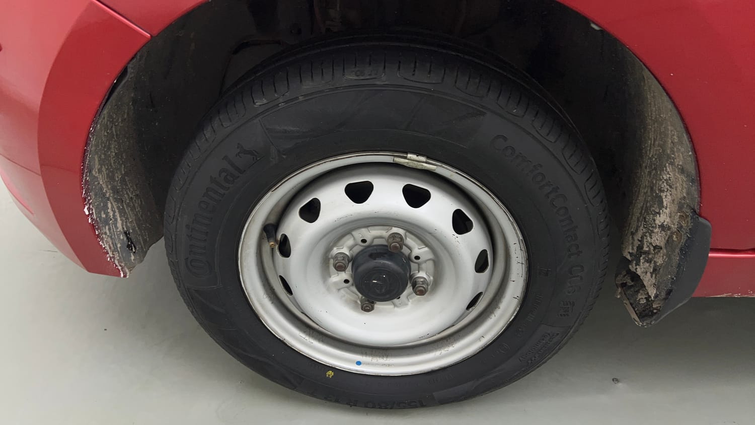 Used 2019 Tata Tiago Revotron XE Petrol Manual tyres LEFT FRONT TYRE RIM VIEW