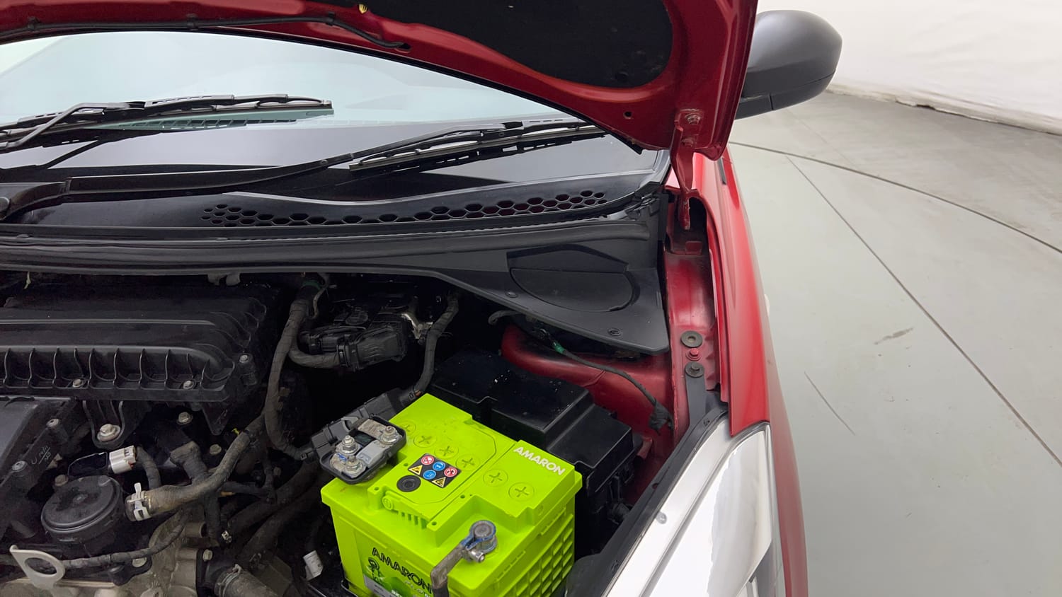Used 2019 Tata Tiago Revotron XE Petrol Manual engine ENGINE LEFT SIDE HINGE & APRON VIEW