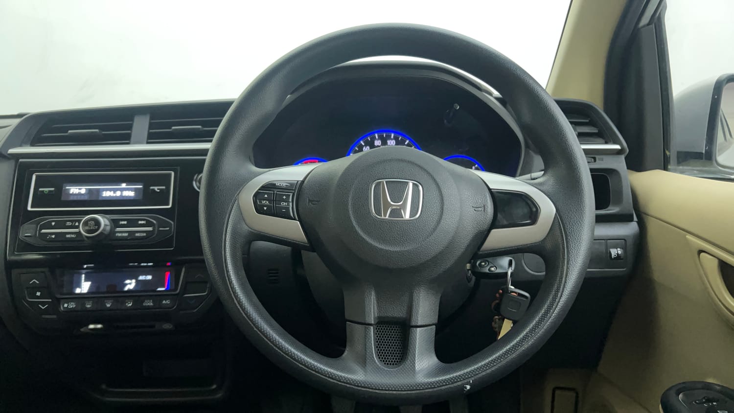 Used 2017 Honda Brio S MT Petrol Manual interior STEERING VIEW