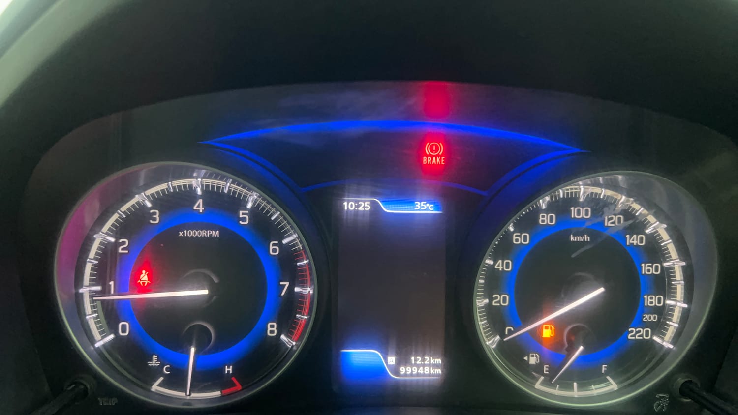 Used 2018 Maruti Suzuki Baleno Zeta 1.2 Petrol Manual interior CLUSTERMETER VIEW