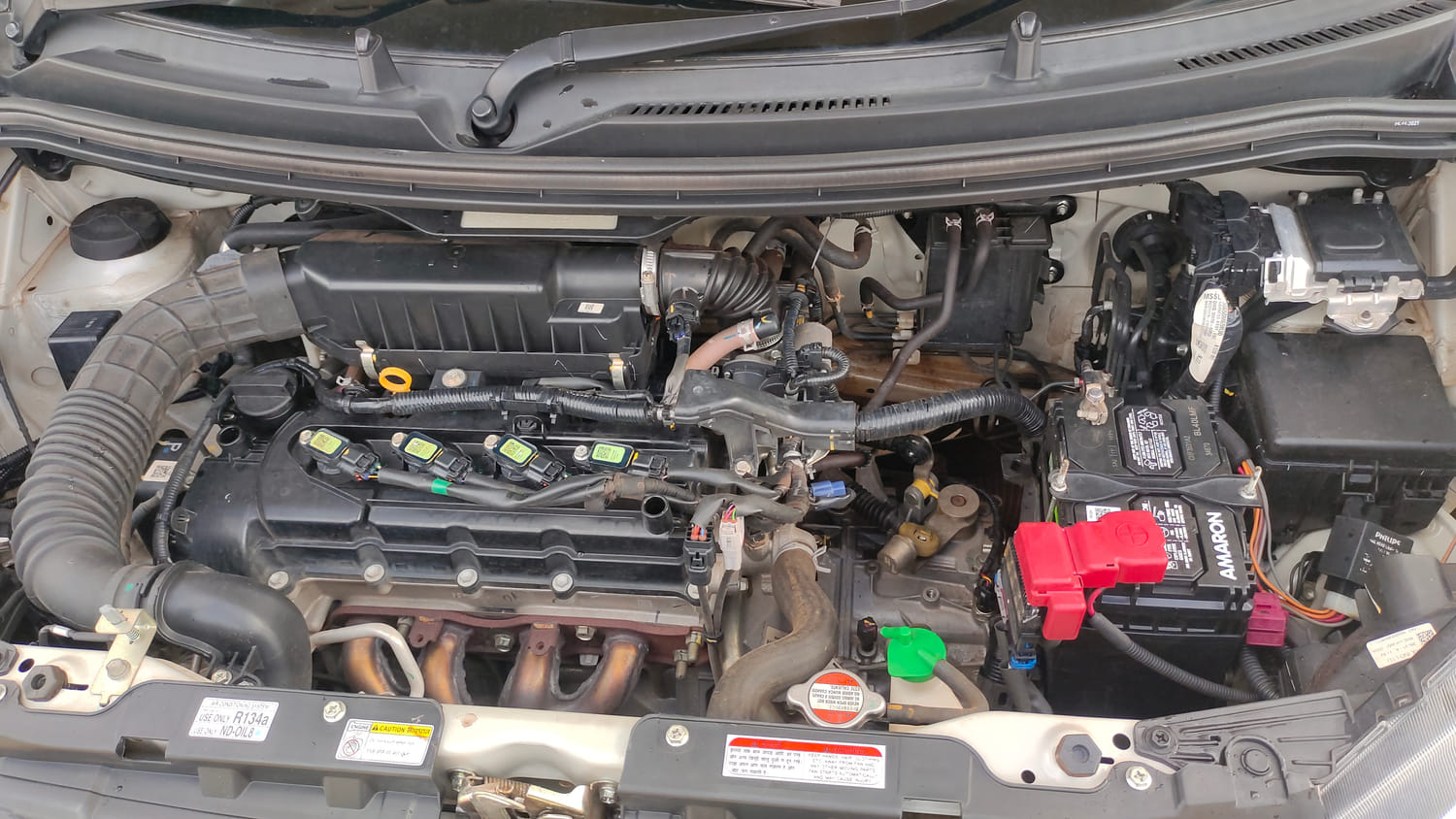 Used 2022 Maruti Suzuki Wagon R ZXi 1.2 Petrol Manual engine ENGINE LEFT SIDE VIEW