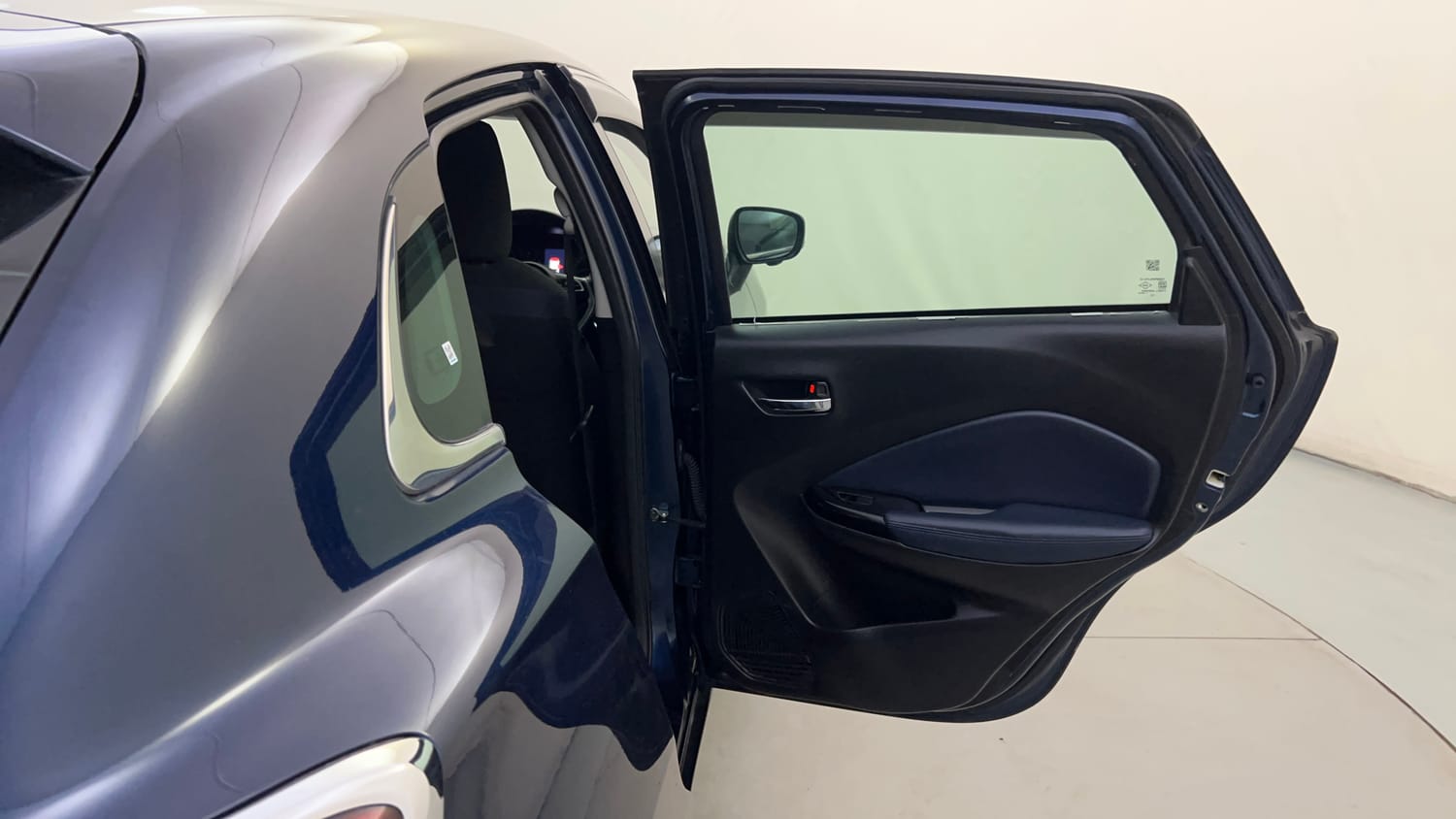 Used 2022 Maruti Suzuki Baleno Alpha MT Petrol Manual interior RIGHT REAR DOOR OPEN VIEW