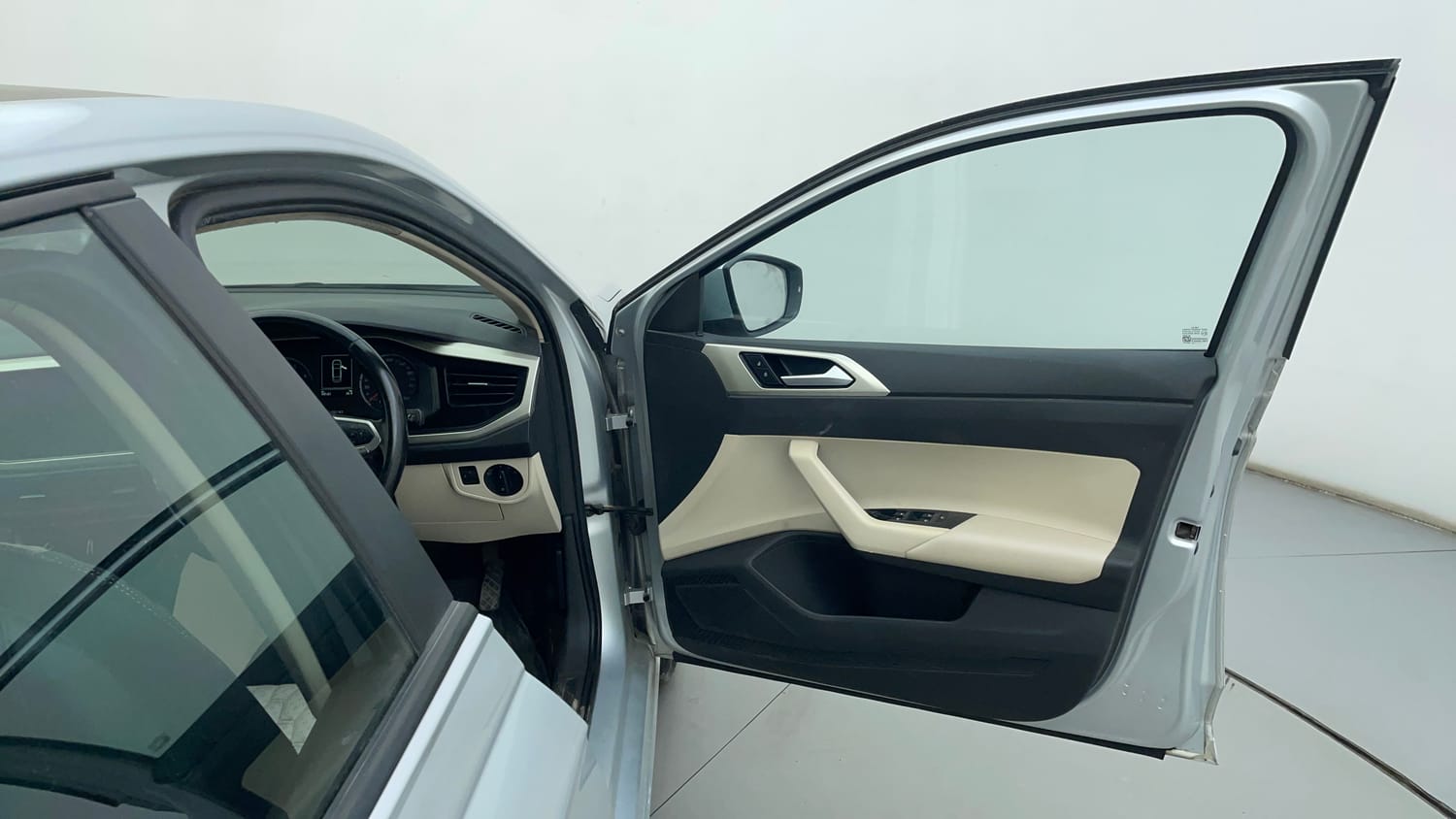 Used 2022 Volkswagen Virtus Highline 1.0 TSI MT Petrol Manual interior RIGHT FRONT DOOR OPEN VIEW