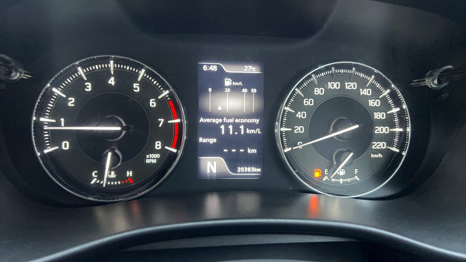 Used 2024 Maruti Suzuki Baleno Zeta AGS Petrol Automatic interior CLUSTERMETER VIEW