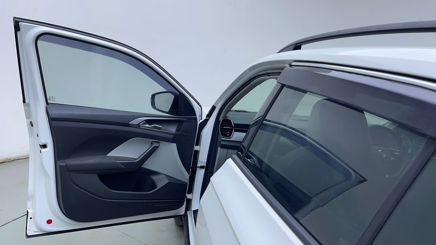 Used 2025 Skoda Kushaq Sportline 1.0 TSI MT Dual Tone Petrol Manual interior LEFT FRONT DOOR OPEN VIEW