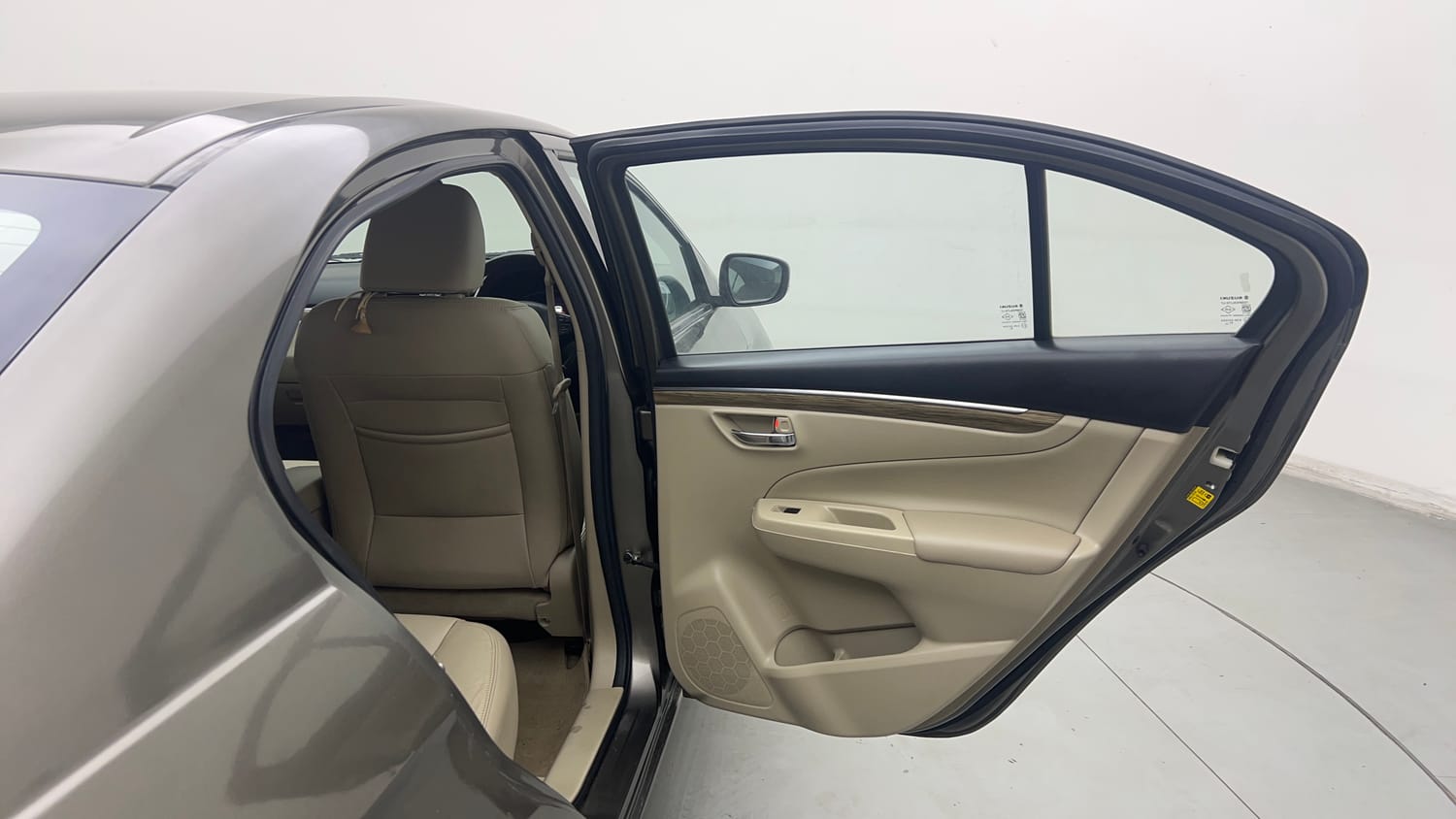 Used 2019 Maruti Suzuki Ciaz Alpha Hybrid 1.5 AT Petrol Automatic interior RIGHT REAR DOOR OPEN VIEW